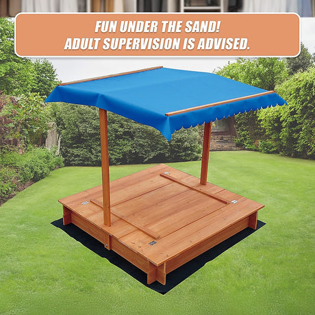 Wooden sandpit seat detail