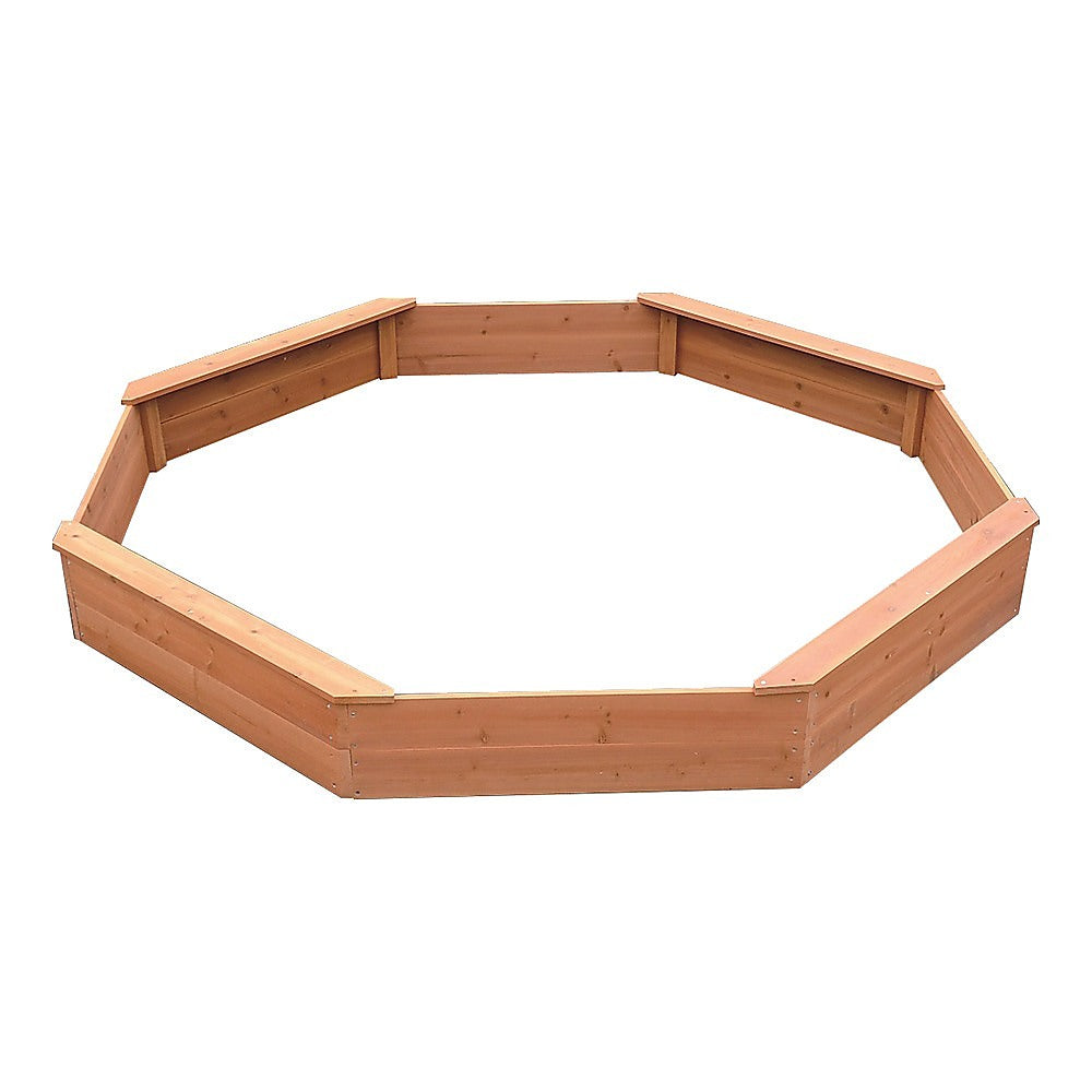 Octagonal wooden sandpit ground sheet