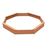 Octagonal wooden sandpit ground sheet