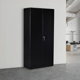 Pragel Two Door Steel Storage Locker Cabinet, 5 Shelf