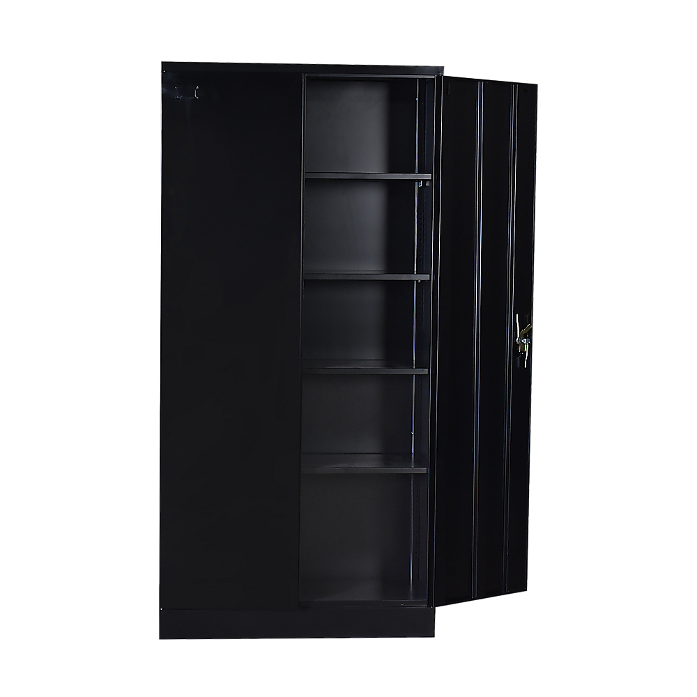Pragel Two Door Steel Storage Locker Cabinet, 5 Shelf