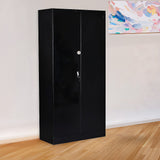 Pragel Two Door Steel Storage Locker Cabinet, 5 Shelf