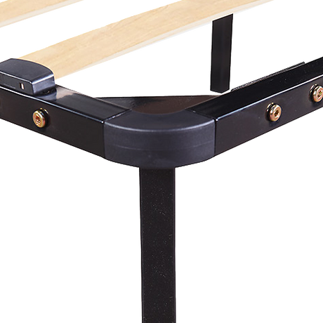 Allure steel bed frame showing support structure detail — Allure Home Collections