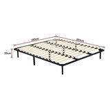 King metal bed frame showing 500kg weight capacity support — Allure Home Collections