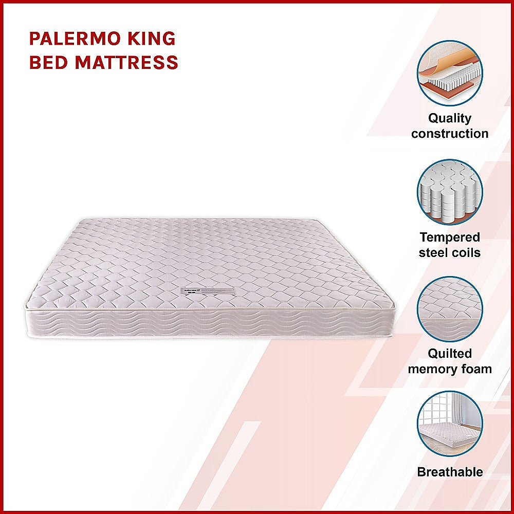 Quilted innerspring mattress, 15cm king