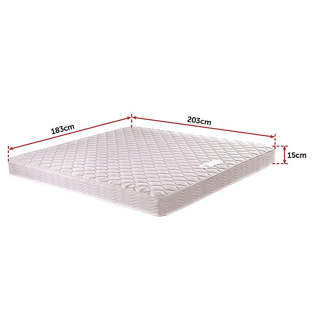 Quilted innerspring mattress, 15cm king