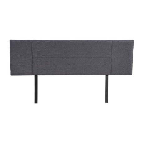Designer Stitched King Bed Headboard — Grey Linen — Allure Home Collections