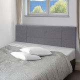 Jagungal Rectangular Bed Head, Grey Queen