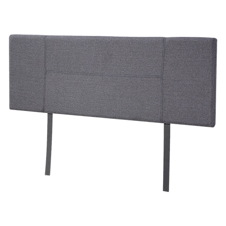 Designer Stitched Queen Bed Headboard — Grey Linen — Allure Home Collections