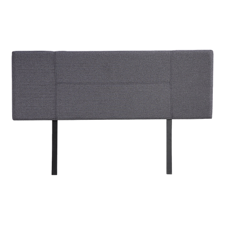 Designer Stitched Queen Bed Headboard — Grey Linen — Allure Home Collections