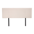 Designer Stitched Queen Bed Headboard — Beige Linen — Allure Home Collections