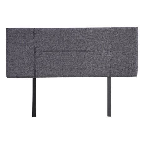 Linen Fabric Double Bed Headboard Bedhead - Grey