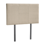 Jagungal Rectangular Bed Head, Beige Single