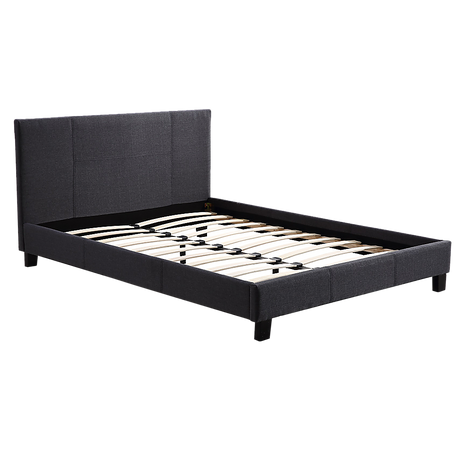 Sorrento Grey Double bed frame in a modern bedroom