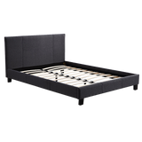 Palermo Grey Linen Queen Bed Frame