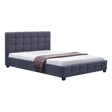 Positano Grey Double bed frame in a modern bedroom