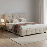 Positano Queen Deluxe Bed Frame, Beige