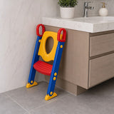 Toddler climbing toilet training ladder