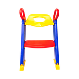 Removable potty section of toilet training ladder