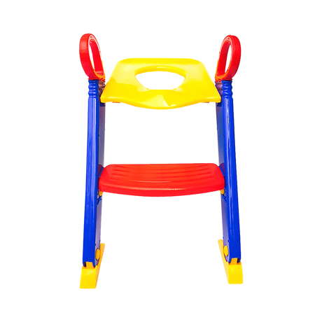 Removable potty section of toilet training ladder