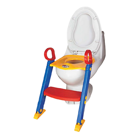 Toilet training ladder folded flat for storage