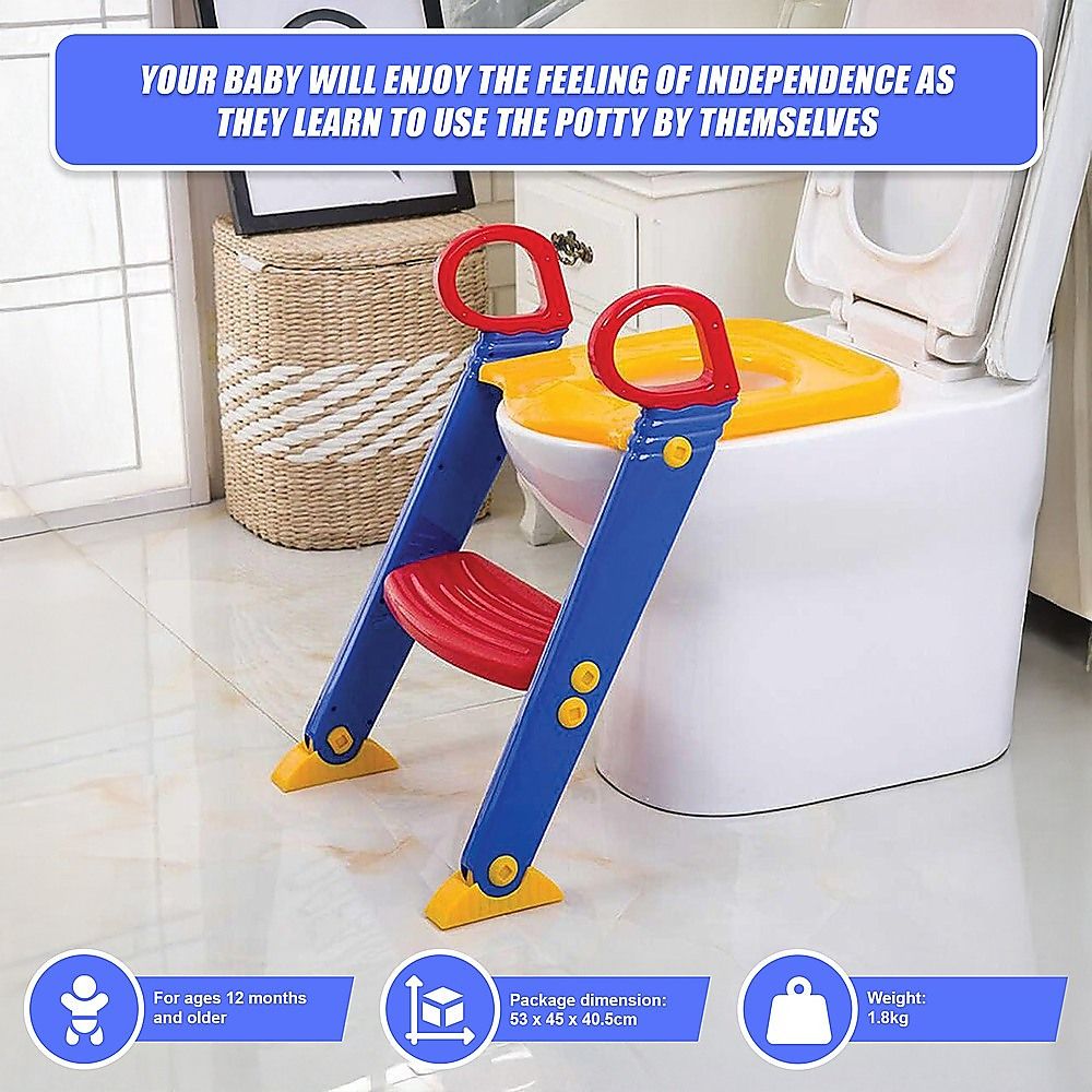 Toilet training ladder side profile view