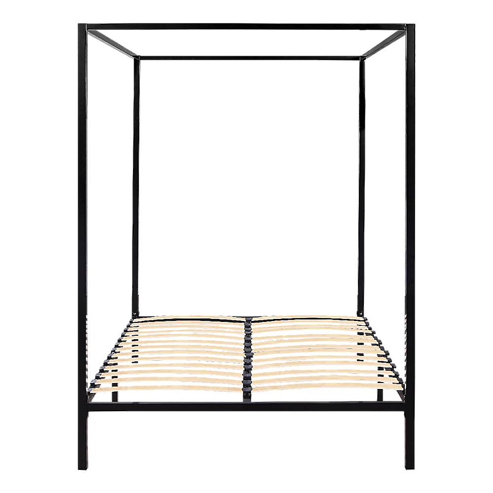 Allure four poster double bed frame styled in contemporary bedroom — Allure Home Collections