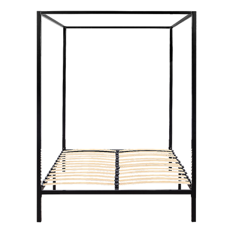 Allure four poster double bed frame styled in contemporary bedroom — Allure Home Collections