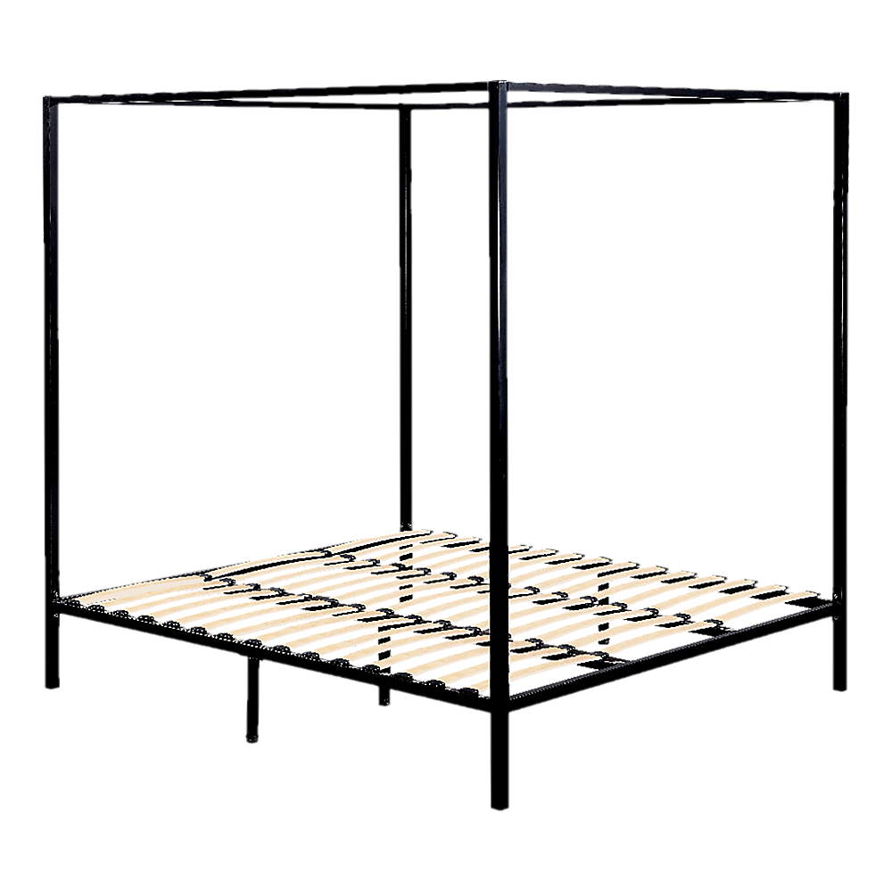 Ravello Black King bed frame in a modern bedroom