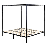 Ravello Black King bed frame in a modern bedroom