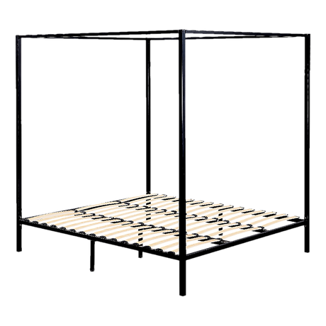 Ravello Black King bed frame in a modern bedroom