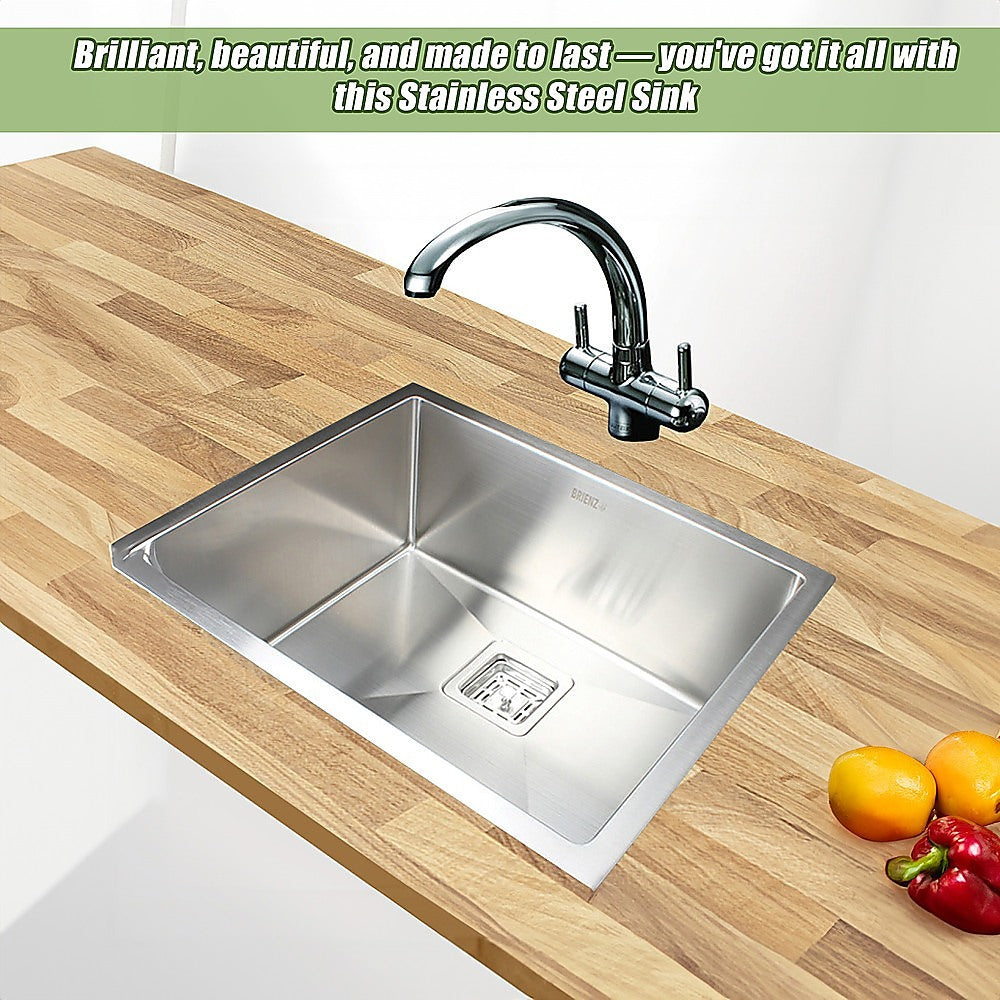 Handmade stainless steel kitchen sink 550x455mm