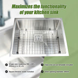 Handmade stainless steel kitchen sink 550x455mm