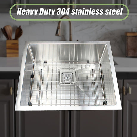 Handmade stainless steel kitchen sink 430x455mm