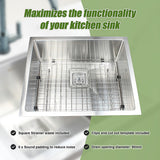 Handmade stainless steel kitchen sink 430x455mm
