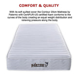 Hybrid Pocket Spring Mattress, 20cm Single