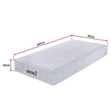 Hybrid Pocket Spring Mattress, 20cm Single