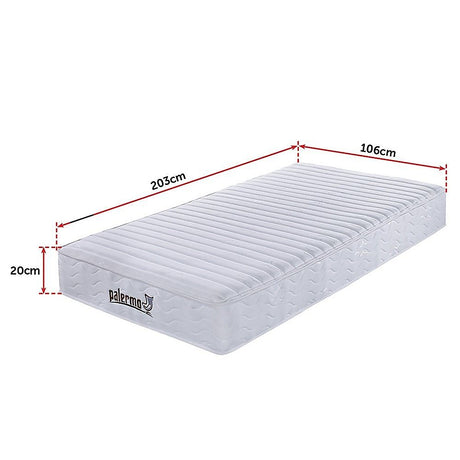Pocket spring hybrid mattress, 20cm king single