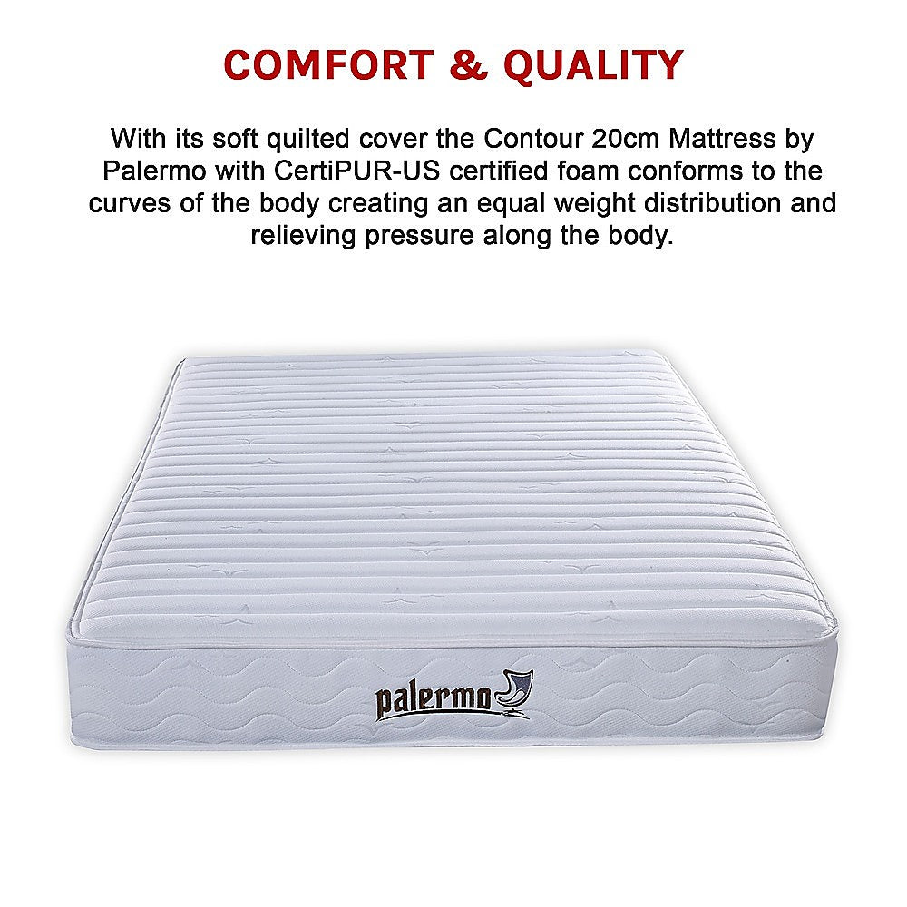 Hybrid pocket spring mattress, 20cm queen