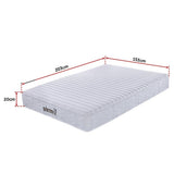 Hybrid pocket spring mattress, 20cm queen