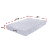 Palermo Contour 20cm Encased Coil Mattress — CertiPUR-US Certified Foam — Allure Home Collections