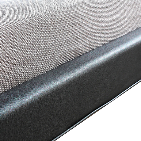 Palermo Black PU Leather Queen Bed Frame