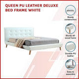 Amalfi Queen Deluxe Bed Frame, White