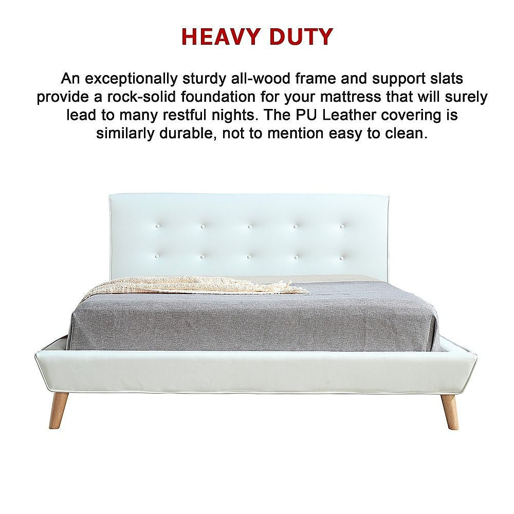 Amalfi Queen Deluxe Bed Frame, White