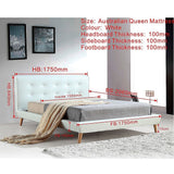 Amalfi Queen Deluxe Bed Frame, White