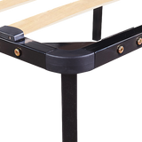 King single steel bed frame disassembled showing flat-pack format — Allure Home Collections