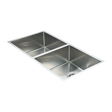 Handmade stainless steel kitchen sink 865x440mm