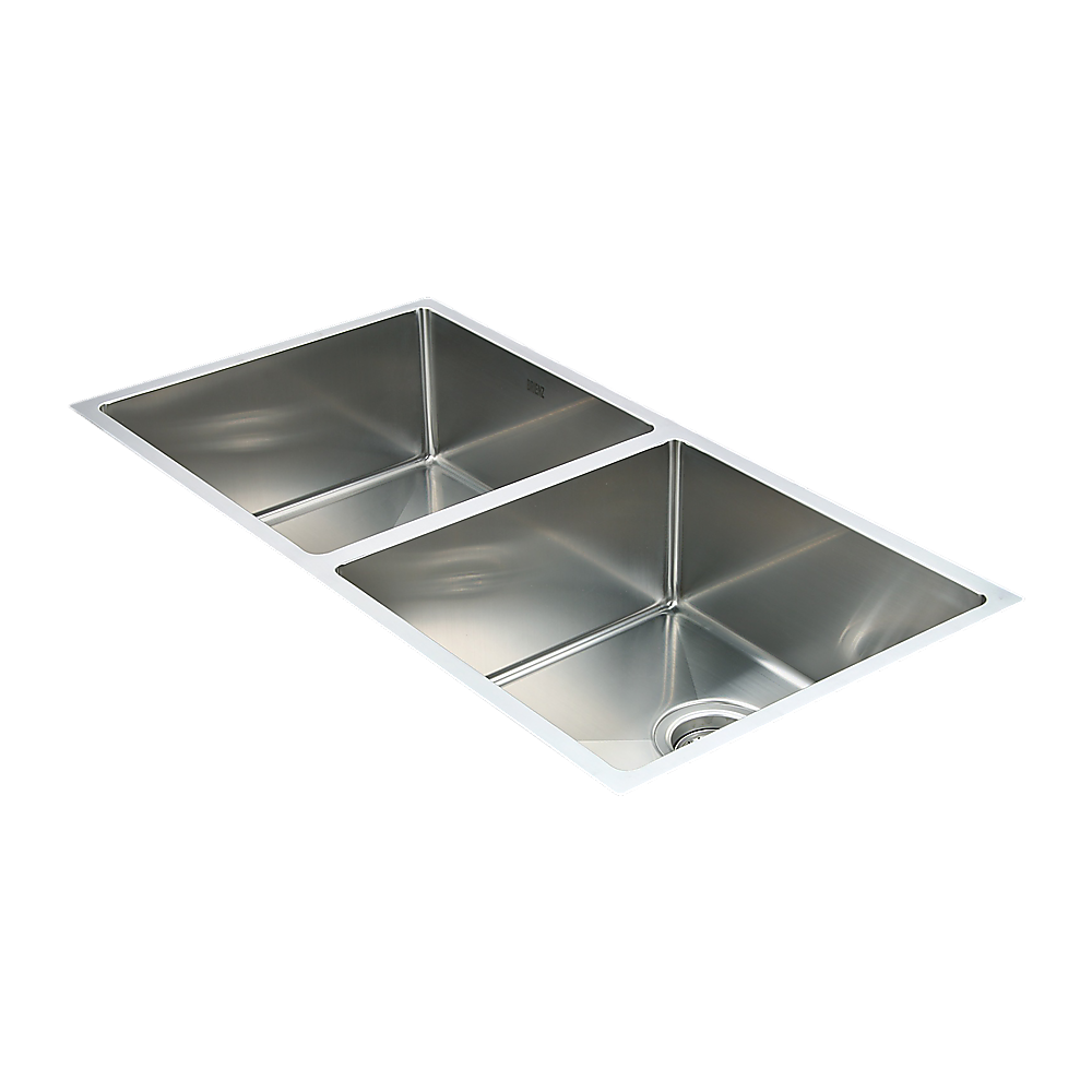 Handmade stainless steel kitchen sink 865x440mm