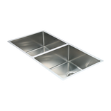 Handmade stainless steel kitchen sink 865x440mm