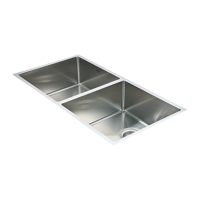 Handmade stainless steel kitchen sink 865x440mm